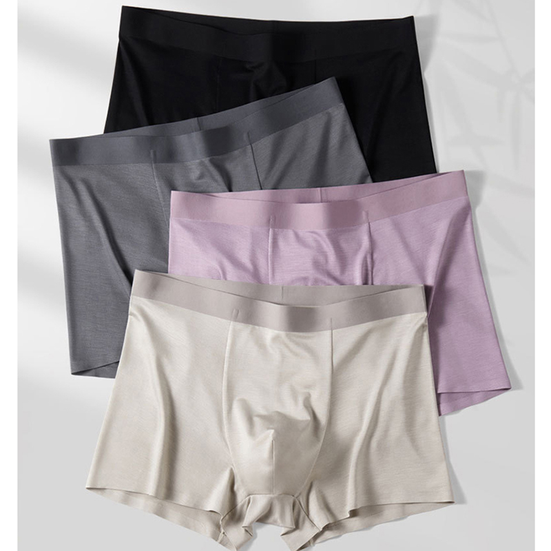 4pcs/lot Man Underwear Boxers  - đánh giá và giá Bamboo Fiber Trunk