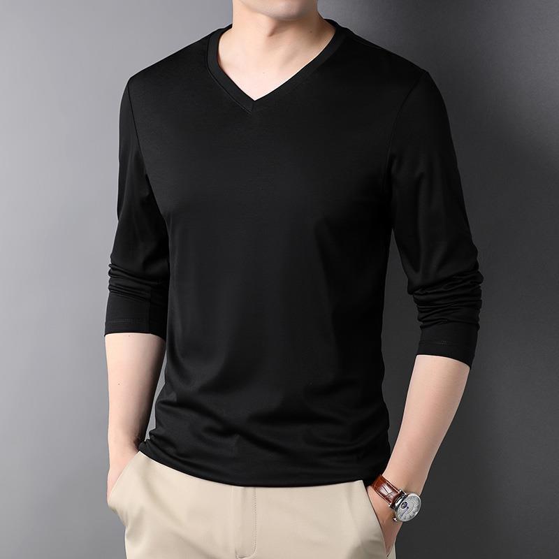 Stylish 2023 V-Neck Long Sleev - đánh giá và giá Undershirt Crew Neck