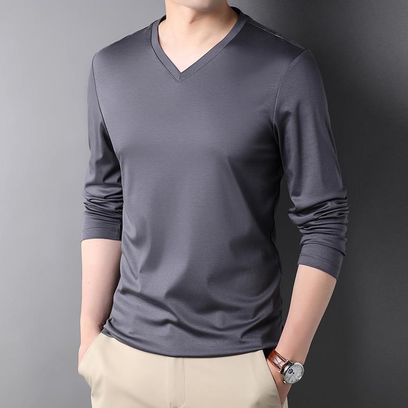 Stylish 2023 V-Neck Long Sleev - đánh giá và giá Undershirt Crew Neck
