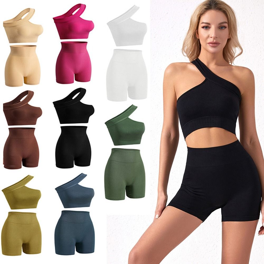 2Pcs Casual Seamless Women Wor - đánh giá và giá Tank Top Ribbed
