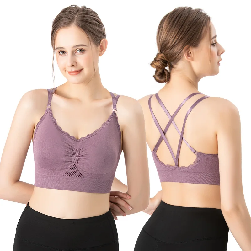 Sports Bra Lace Mesh Breathabl - đánh giá và giá Quick Dry Underwear