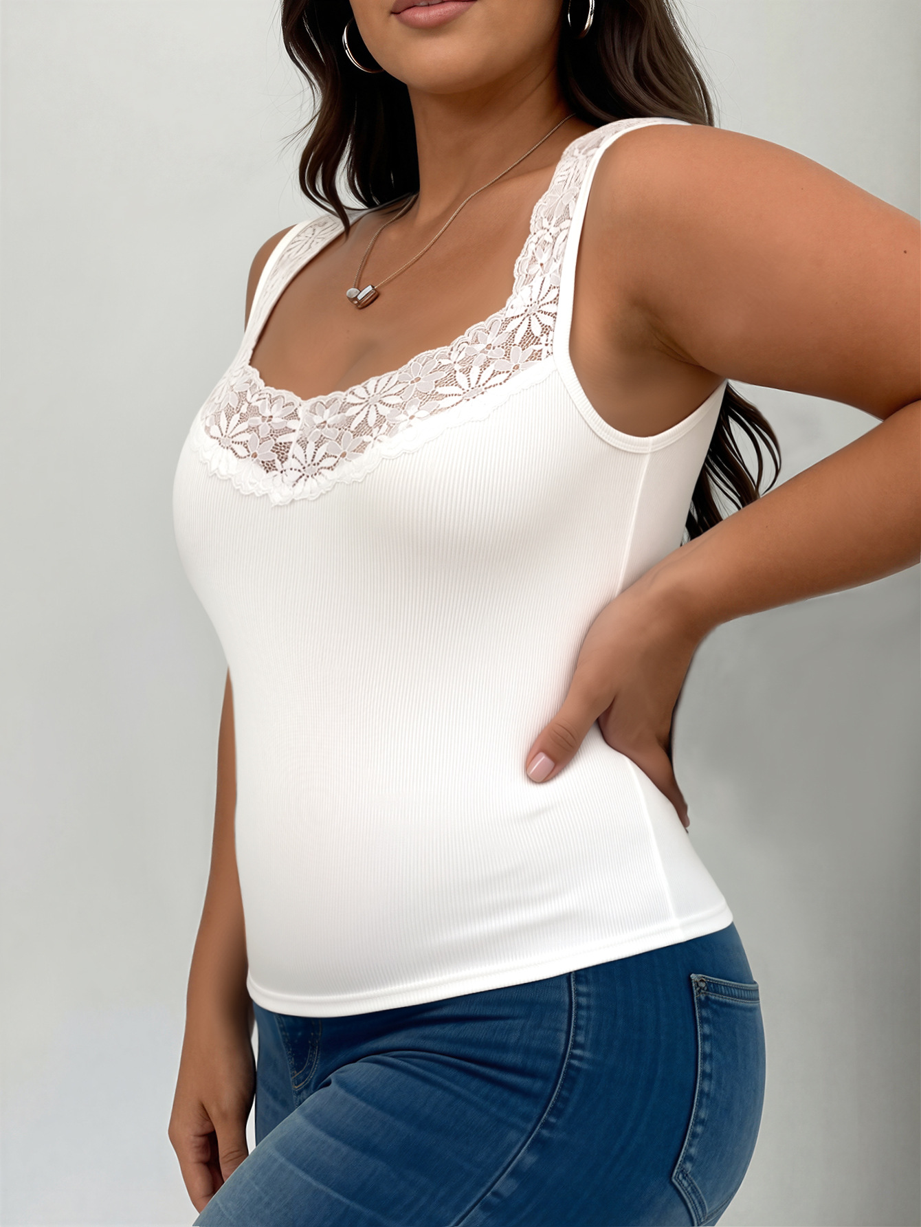 Y2K Women's plus Size V Neck T - đánh giá và giá Tank Top Ribbed